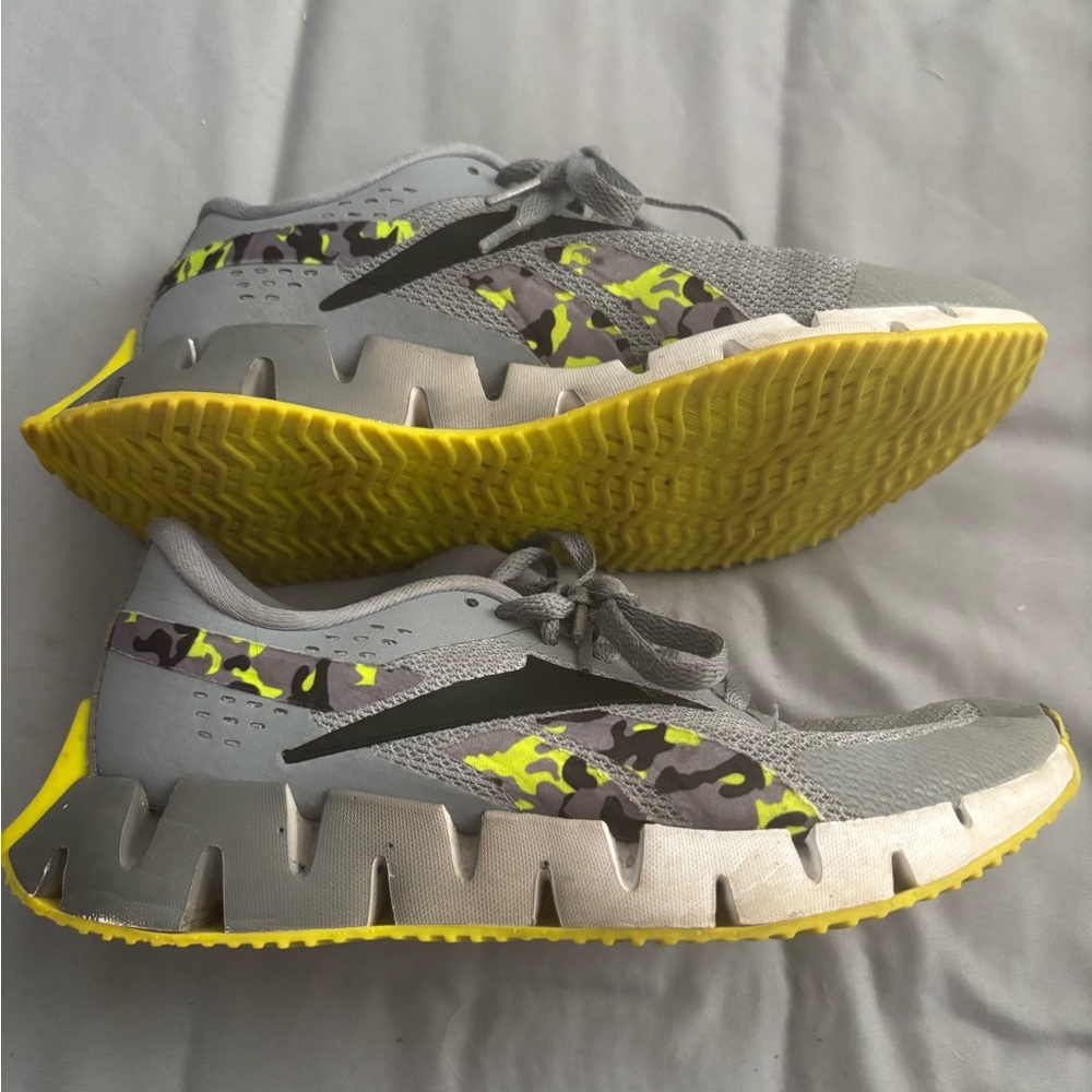 Reebok Gray and Yellow Sneakers